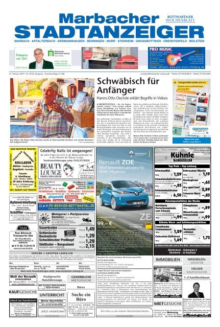 Marbacher Stadtanzeiger KW 8/2019