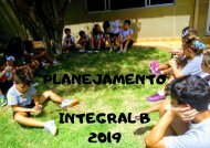 Planejamento - Integral B - 2019