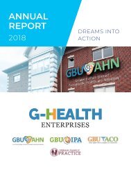 G-Health 2018 Annual Report