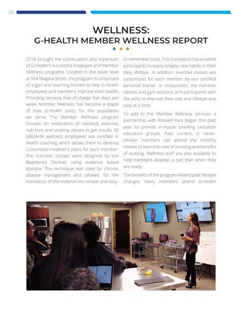 G-Health 2018 Annual Report