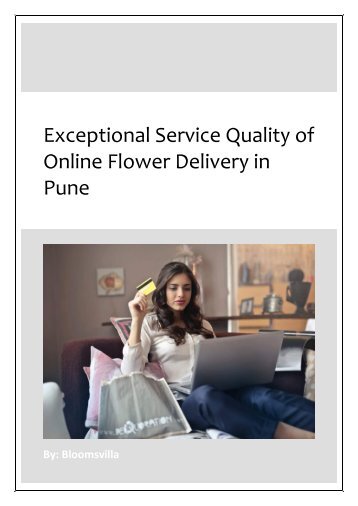 exceptional service quality of online flower delivery in Pune