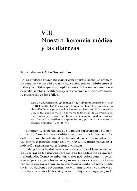 Nuestra herencia médica y las diarreas. La utopía en el barrio, capítulo 8