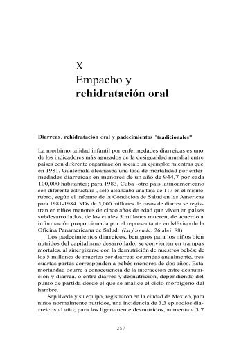 Empacho y rehidratación oral. La utopía en el barrio, capítulo 10