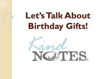 Birthday Gift for Girlfriend – KindNotes 