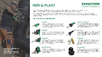 Bergstrøm Plastteknik A/S Rør og Plast brochure