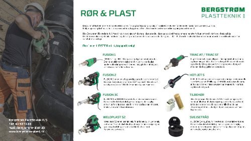 Bergstrøm Plastteknik A/S Rør og Plast brochure