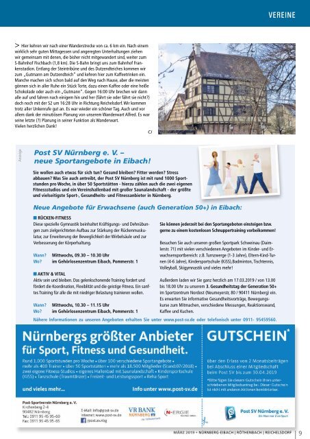 Nürnberg-Eibach/Reichelsdorf/Röthenbach März 2019