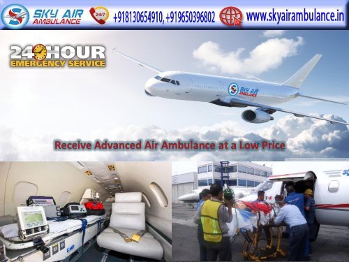 Pick Sky Air Ambulance Service in Dibrugarh with MBBS Physician