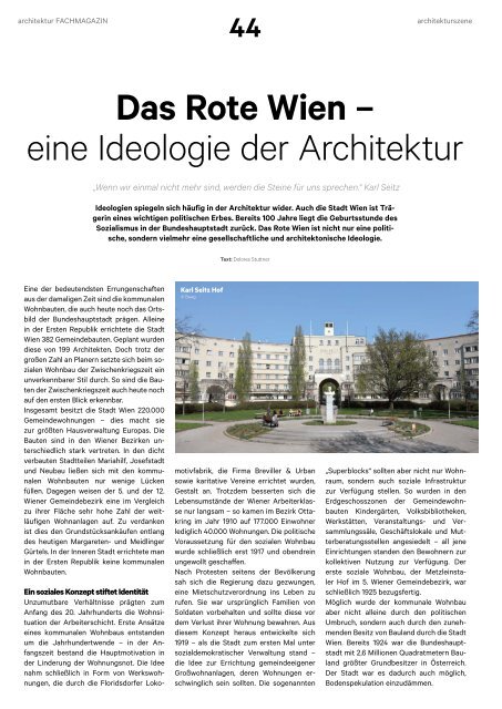 architektur Ausgabe 1 2019