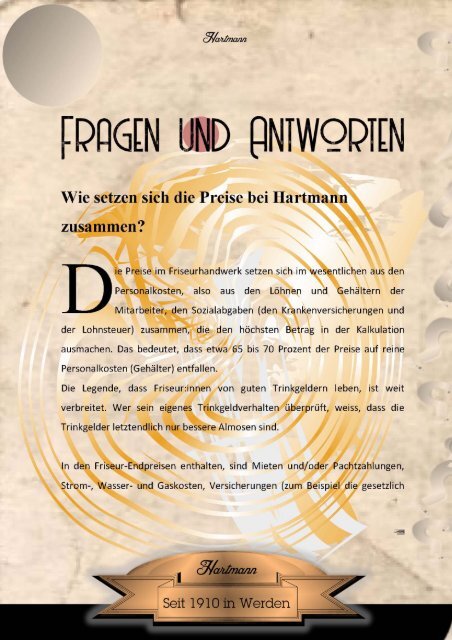 HARTMANNS MÄNNER MAGAZIN