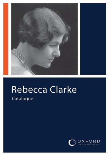 Rebecca Clarke Catalogue