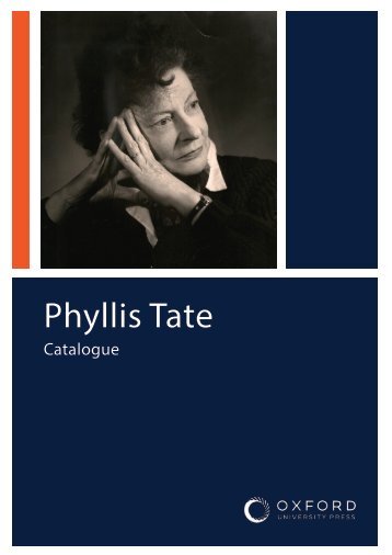 Phyllis Tate Catalogue
