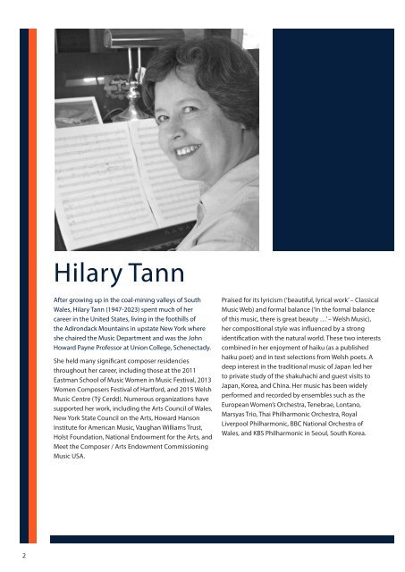 Hilary Tann Catalogue