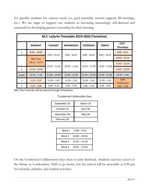 Student Expectations and Responsibilities 2019-2020 Handbook