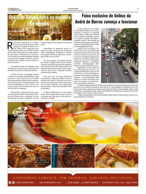 Jornal do Rebouças - Edição 49 - Fevereiro/2019