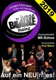 Junge Bühne Mainz - Spielzeitheft 2019
