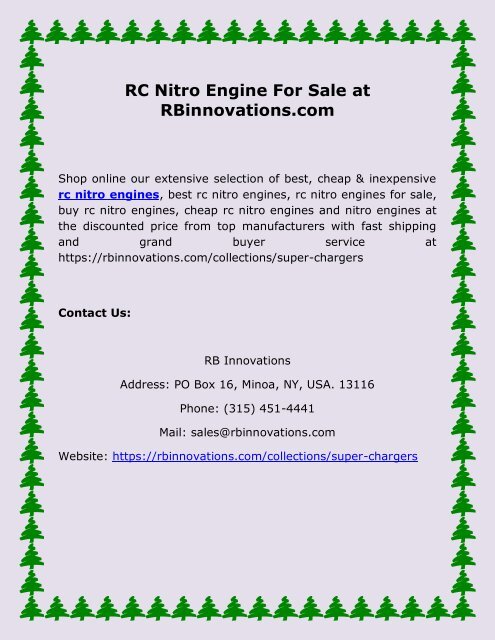 rc nitro engines for sale