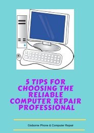  5 Tips for Choosing the Reliable Computer Repair Professional
