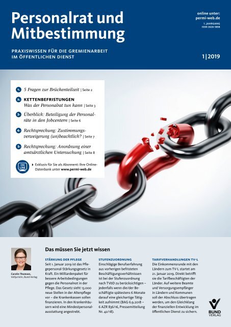 Personalrat und Mitbestimmung | Ausgabe 1|2019