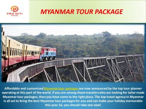 Myanmar Tour Packages