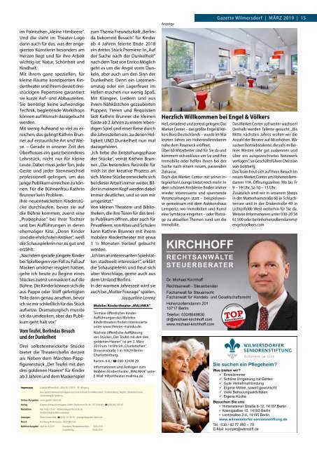 Gazette Wilmersdorf März 2019