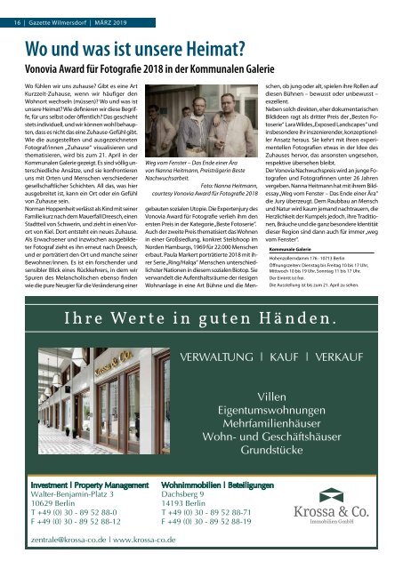 Gazette Wilmersdorf März 2019