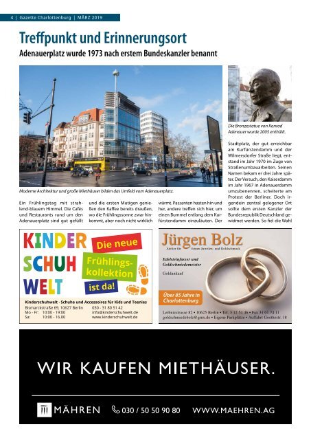 Gazette Charlottenburg März 2019