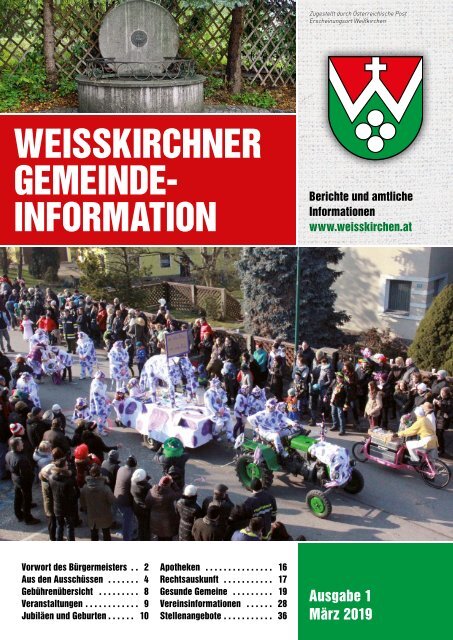 Gemeindeinfo 2019/01