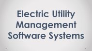 Electric Utility Management Software Systems