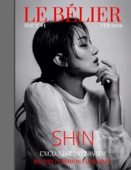 LE BÉLIER MAGAZINE  X  SHIN