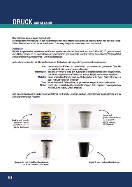 Sunflower Katalog Porzellan Glas & Emaille