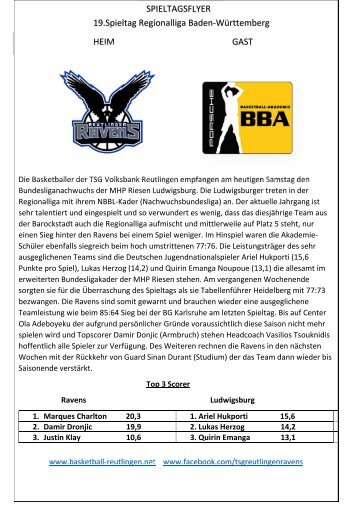 Spieltagsflyer Lubu_19