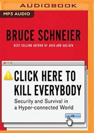 [+][PDF] TOP TREND Click Here to Kill Everybody: Security and Survival in a Hyper-Connected World  [NEWS]