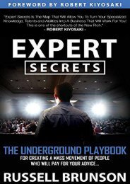 [+]The best book of the month Expert Secrets: The Underground Playbook for Creating a Mass Movement of People Who Will Pay for Your Advice  [FULL] 