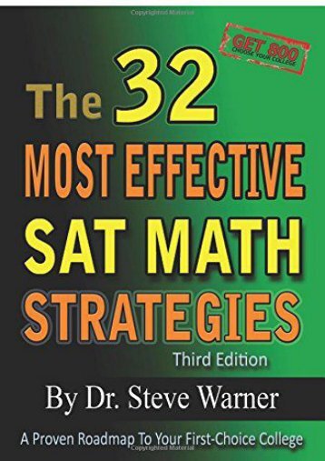 [+][PDF] TOP TREND The 32 Most Effective Sat Math Strategies  [FULL] 
