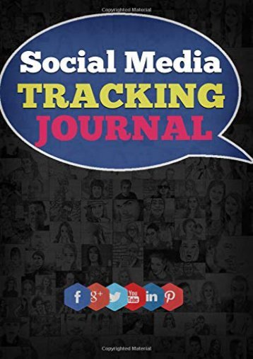 [+]The best book of the month Social Media Tracking Journal: Keep track of your social media Tracking and advertising  [FULL] 
