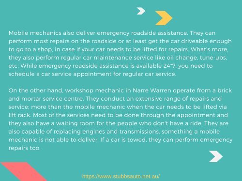 Mobile Mechanic in Narre Warren