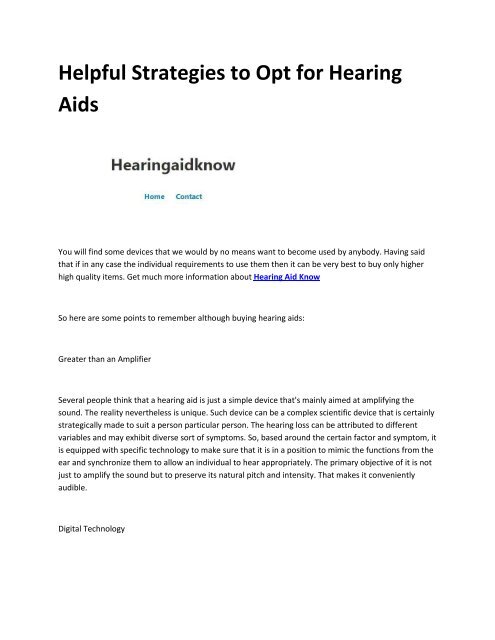 5 Hearing Aids