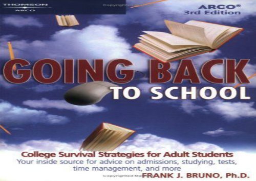 ( ReaD )  Going Back to School 3e (Arco Going Back to School) (English Edition) EPUB/PDF
