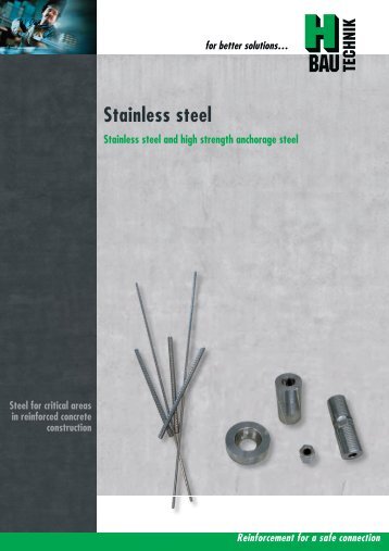 Reinforcement for a safe connection Stainless steel