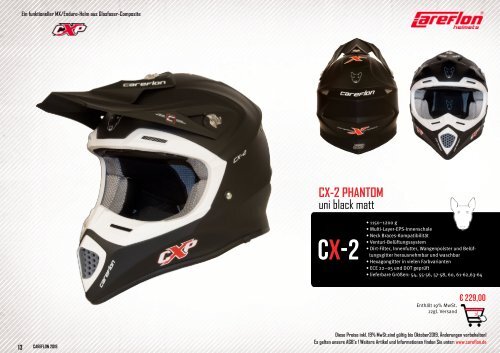 Careflon Offroad-Helm-Katalog 2019