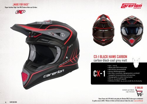 Careflon Offroad-Helm-Katalog 2019