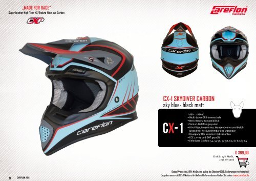 Careflon Offroad-Helm-Katalog 2019