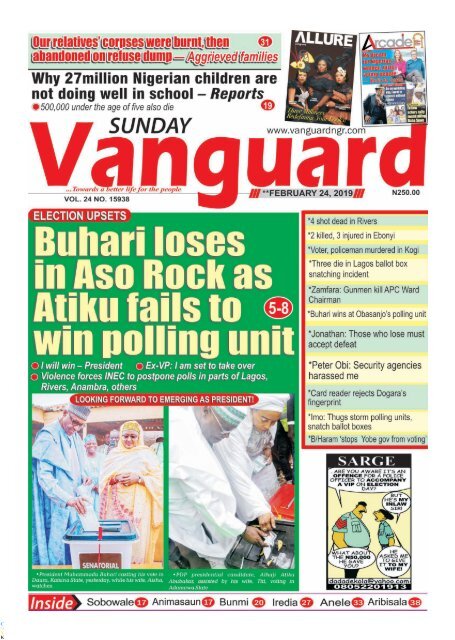 24022019 - ELECTION UPSETS : Buhari loses in Aso Rock as Atiku fails to win  polling unit