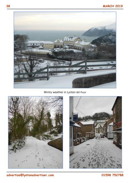 Lynton,  Lynmouth and Exmoor Advertiser, March 2019