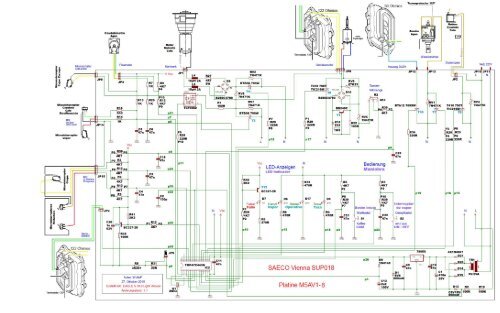 СХЕМА ЭЛЕТРИЧЕСКАЯ SAECO VIENNA SUP018 (M5AV1--8)
