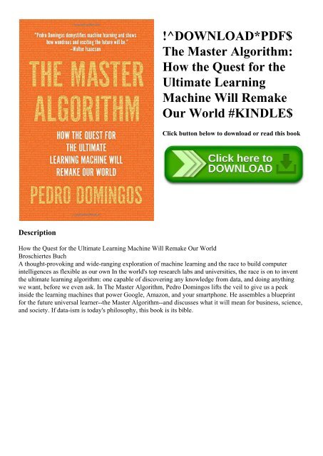 master machine learning algorithms pdf