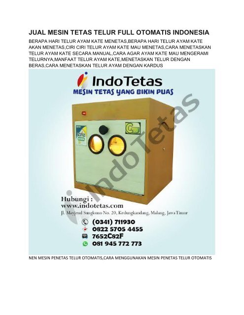 Cara Membuat Alat Penetas Telur Ayam Yang Sederhana Pak