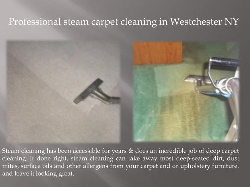carpet cleaning in Westchester NY