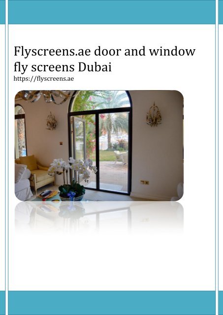 Fly Screen Repair Dubai